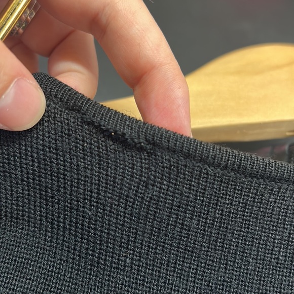 Valerie Separates petite genuine leather wool full zip vest - Picture 7 of 7